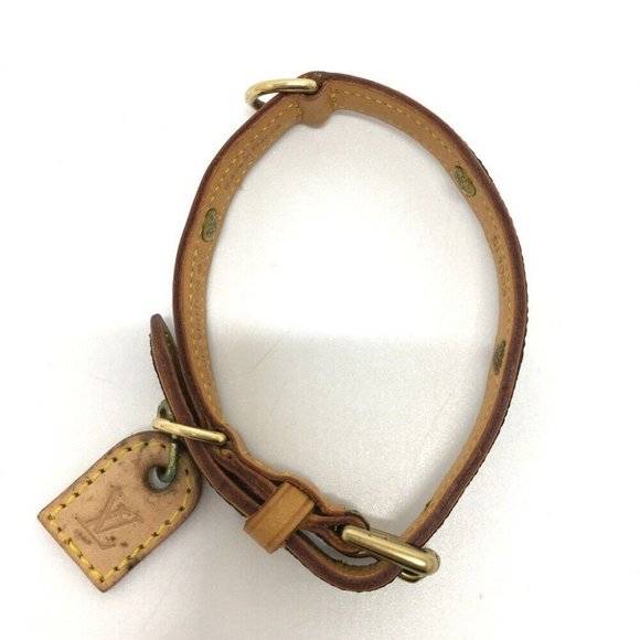 LOUIS VUITTON M58071 Monogram Collier BaxterMM for dogs/pets Collar Brown - Picture 2 of 11